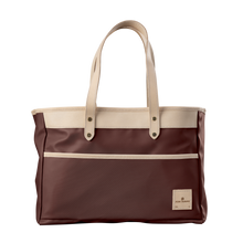 Load image into Gallery viewer, Bebita - Burgundy Coated Canvas Front Angle in Color 'Burgundy Coated Canvas'