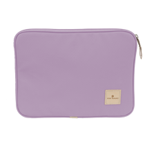 Load image into Gallery viewer, 13" Computer Case - Lilac Coated Canvas Front Angle in Color 'Lilac Coated Canvas'