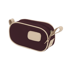 Load image into Gallery viewer, Junior Shave Kit - Burgundy Coated Canvas Front Angle in Color 'Burgundy Coated Canvas'