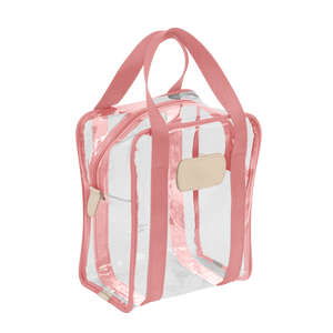 Clear Shag Bag - Rose Webbing Front Angle in Color 'Rose Webbing'
