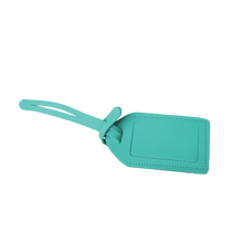 Load image into Gallery viewer, Luggage Tag - Caribbean Leather Front Angle in Color 'Caribbean Leather'