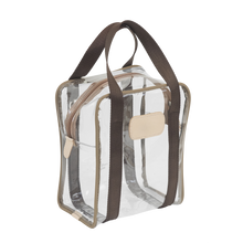 Load image into Gallery viewer, Clear Shag Bag - Saddle Webbing Front Angle in Color 'Saddle Webbing'