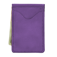 Load image into Gallery viewer, McClip - Plum Leather Front Angle in Color 'Plum Leather'