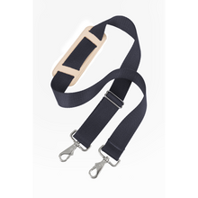 Load image into Gallery viewer, Shoulder Strap - 1.5" Charcoal Webbing Front Angle in Color '1.5" Charcoal Webbing'