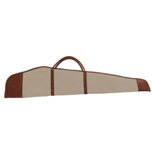 Load image into Gallery viewer, Rifle Cover - Tan Coated Canvas Front Angle in Color 'Tan Coated Canvas'