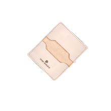 Load image into Gallery viewer, Card Case - Natural Leather Front Angle in Color 'Natural Leather'