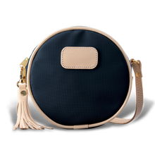 Load image into Gallery viewer, Luna - Navy Coated Canvas Front Angle in Color 'Navy Coated Canvas'