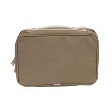 Load image into Gallery viewer, Large Travel Kit - Saddle Coated Canvas Front Angle in Color 'Saddle Coated Canvas'