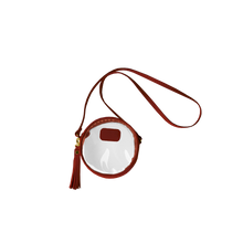 Load image into Gallery viewer, Clear Luna - Wine Leather Front Angle in Color 'Wine Leather'