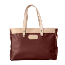 Load image into Gallery viewer, Bebita - Burgundy Coated Canvas Front Angle in Color 'Burgundy Coated Canvas'