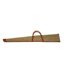 Load image into Gallery viewer, Cotton Canvas Shotgun Cover - Khaki Canvas Front Angle in Color 'Khaki Canvas'