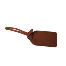 Load image into Gallery viewer, Luggage Tag - Oiled Front Angle in Color 'Oiled'