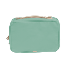 Load image into Gallery viewer, Large Travel Kit - Mint Coated Canvas Front Angle in Color 'Mint Coated Canvas'