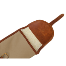 Load image into Gallery viewer, Shotgun Cover - Tan Coated Canvas Front Angle in Color 'Tan Coated Canvas'