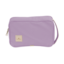 Load image into Gallery viewer, Small Travel Kit - Lilac Coated Canvas Front Angle in Color 'Lilac Coated Canvas'