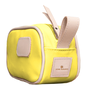 Junior Shave Kit - Lemon Coated Canvas Front Angle in Color 'Lemon Coated Canvas'