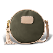 Load image into Gallery viewer, Luna - Moss Coated Canvas Front Angle in Color 'Moss Coated Canvas'