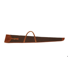 Load image into Gallery viewer, Shotgun Cover - Espresso Coated Canvas Front Angle in Color 'Espresso Coated Canvas'