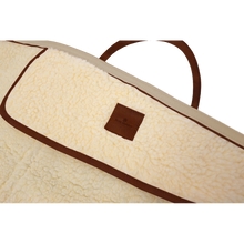 Load image into Gallery viewer, Rifle Cover - Tan Coated Canvas Front Angle in Color 'Tan Coated Canvas'