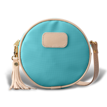 Load image into Gallery viewer, Luna - Ocean Blue Coated Canvas Front Angle in Color 'Ocean Blue Coated Canvas'