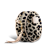 Load image into Gallery viewer, Luna - Leopard Coated Canvas Front Angle in Color 'Leopard Coated Canvas'