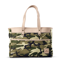 Load image into Gallery viewer, Bebita - Classic Camo Coated Canvas Front Angle in Color 'Classic Camo Coated Canvas'