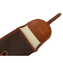 Load image into Gallery viewer, Shotgun Cover - Espresso Coated Canvas Front Angle in Color 'Espresso Coated Canvas'