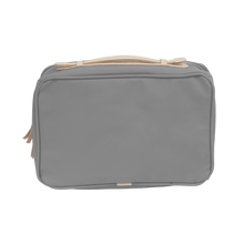Load image into Gallery viewer, Large Travel Kit - Slate Coated Canvas Front Angle in Color 'Slate Coated Canvas'