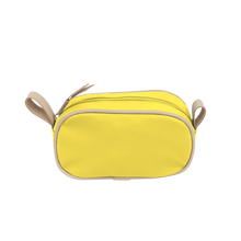Load image into Gallery viewer, Junior Shave Kit - Lemon Coated Canvas Front Angle in Color 'Lemon Coated Canvas'