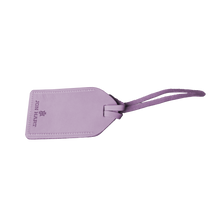 Load image into Gallery viewer, Luggage Tag - Iris Leather Front Angle in Color 'Iris Leather'