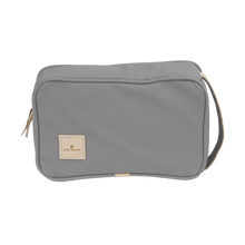 Load image into Gallery viewer, Small Travel Kit - Slate Coated Canvas Front Angle in Color 'Slate Coated Canvas'