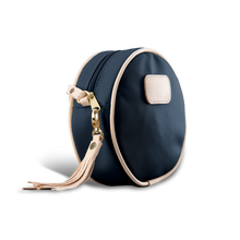 Load image into Gallery viewer, Luna - Navy Coated Canvas Front Angle in Color 'Navy Coated Canvas'