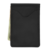Load image into Gallery viewer, McClip - Black Leather Front Angle in Color 'Black Leather'