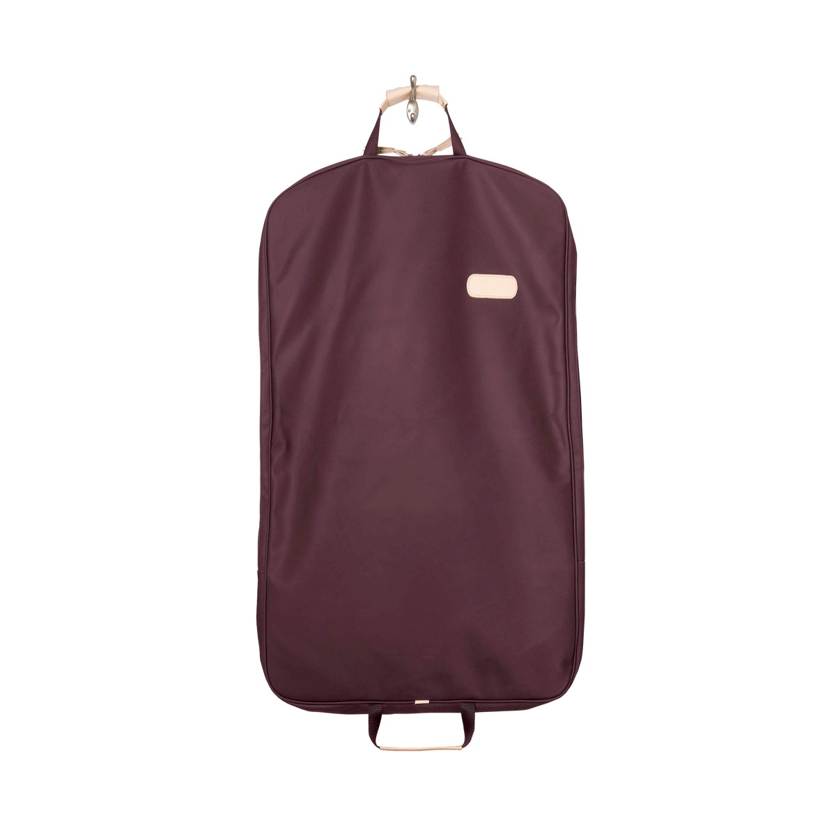 Leather hanging garment bag for travel lavander+dark red - 27958