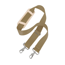 Load image into Gallery viewer, Shoulder Strap - 1.5" Tan Webbing Front Angle in Color '1.5" Tan Webbing'
