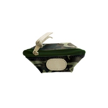 Load image into Gallery viewer, Pod Pouch - Classic Camo Coated Canvas Front Angle in Color 'Classic Camo Coated Canvas'