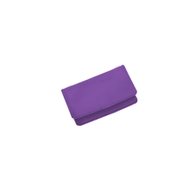 Load image into Gallery viewer, Card Case - Plum Leather Front Angle in Color 'Plum Leather'