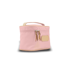 Load image into Gallery viewer, Makeup Case - Rose Coated Canvas Front Angle in Color &#39;Rose Coated Canvas&#39;
