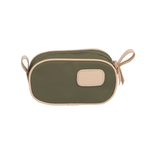 Load image into Gallery viewer, Junior Shave Kit - Moss Coated Canvas Front Angle in Color 'Moss Coated Canvas'