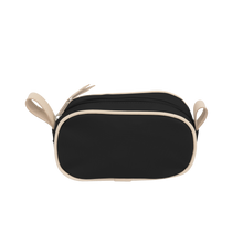 Load image into Gallery viewer, Junior Shave Kit - Black Coated Canvas Front Angle in Color 'Black Coated Canvas'