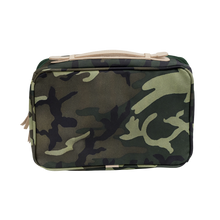 Load image into Gallery viewer, Large Travel Kit - Classic Camo Coated Canvas Front Angle in Color 'Classic Camo Coated Canvas'