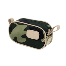 Load image into Gallery viewer, Junior Shave Kit - Classic Camo Coated Canvas Front Angle in Color 'Classic Camo Coated Canvas'
