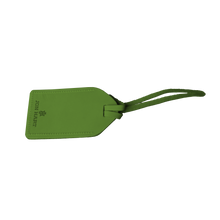 Load image into Gallery viewer, Luggage Tag - Shamrock Leather Front Angle in Color 'Shamrock Leather'