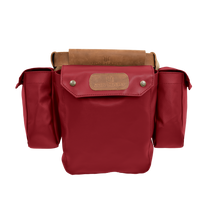 Load image into Gallery viewer, Bird Bag - Red Coated Canvas Front Angle in Color 'Red Coated Canvas'