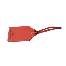 Load image into Gallery viewer, Luggage Tag - Salmon Leather Front Angle in Color 'Salmon Leather'