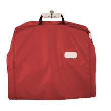 Load image into Gallery viewer, 50&quot; Garment Bag - Red Coated Canvas Front Angle in Color &#39;Red Coated Canvas&#39;
