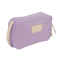 Load image into Gallery viewer, Small Travel Kit - Lilac Coated Canvas Front Angle in Color 'Lilac Coated Canvas'