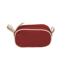 Load image into Gallery viewer, Junior Shave Kit - Red Coated Canvas Front Angle in Color 'Red Coated Canvas'