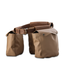 Load image into Gallery viewer, Quality made in America durable coated canvas three bag bird hunting bag with leather patch to personalize with initials or monogram