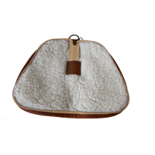 Load image into Gallery viewer, Small Revolver Case - Tan Coated Canvas Front Angle in Color 'Tan Coated Canvas'